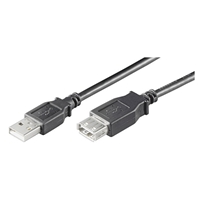 Cable  USB20 Extention    30mtrs Black