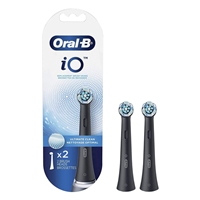 OralB Power Head Brush iO Ultimate Clean Black x2