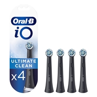 OralB Power Head Brush iO Ultimate Clean Black x4