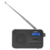 Nedis RDDB1000BK DAB+/FM Portable Radio with Headphone Output, Alarm-Clock, Sleep-Timer