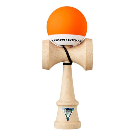 Krom Kendama Pop Rubber Orange Japanese Skill Toy