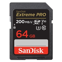 SanDisk Extreme Pro SDXC 64GB Class10 U3 200MBs