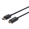 Manhattan Display-Port Male to HDMI-Male Cable 1.8m 1080P Black 152679