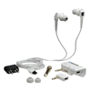 Manhattan 164238 In-Ear Headphone Noise-Cancellation "Reduce Outside Noise Up to 70%" "Connects via Airline, 1/4-inch, 3.5 mm"