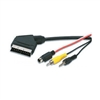 Cable Video - Scart Cable Scart-M to S-Video-M + RCA + Sound-3.5mm-M 3m Manhattan 345231