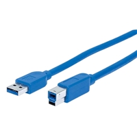 Cable  USB32AMale to BMale  05m Blue Manhattan