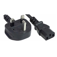 Cable  Power 3pinplug IEC C13 18m 10A Black