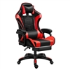 Gaming Chair with Footrest, Neck & Lumbar Cushions Red/Black