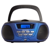 Aiwa BBTU-300BL Protable Boombox With FM Radio/Bluetooth/AUX/CD/USB/ Blue