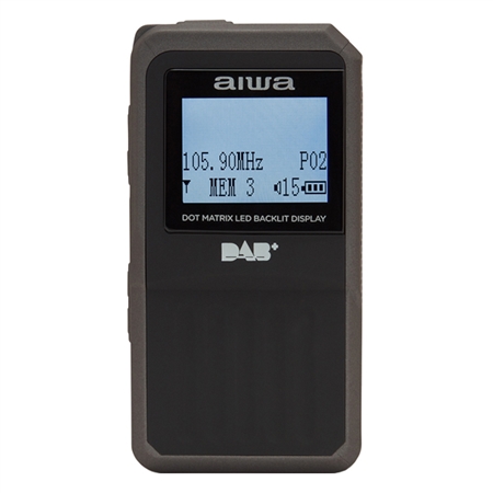 Aiwa RD20 Portable Pocket AMFM DABBlack Radio