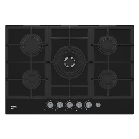 BEKO HILW75235S Builtin Gas Hob 5Burner Black