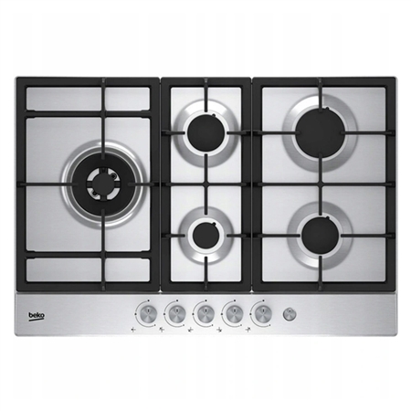 BEKO HIMW95225SX Built in Gas Hob 5Burner Black