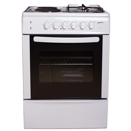 CROWN CR6060V 66Ltr ElectricGas Cooker 4Burner